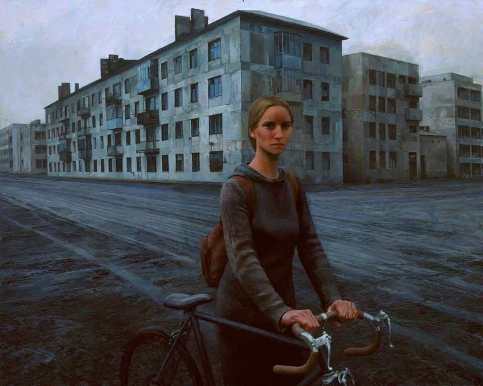 960x767, 100 Kb / , , , , Aron Wiesenfeld, Girl With Bike