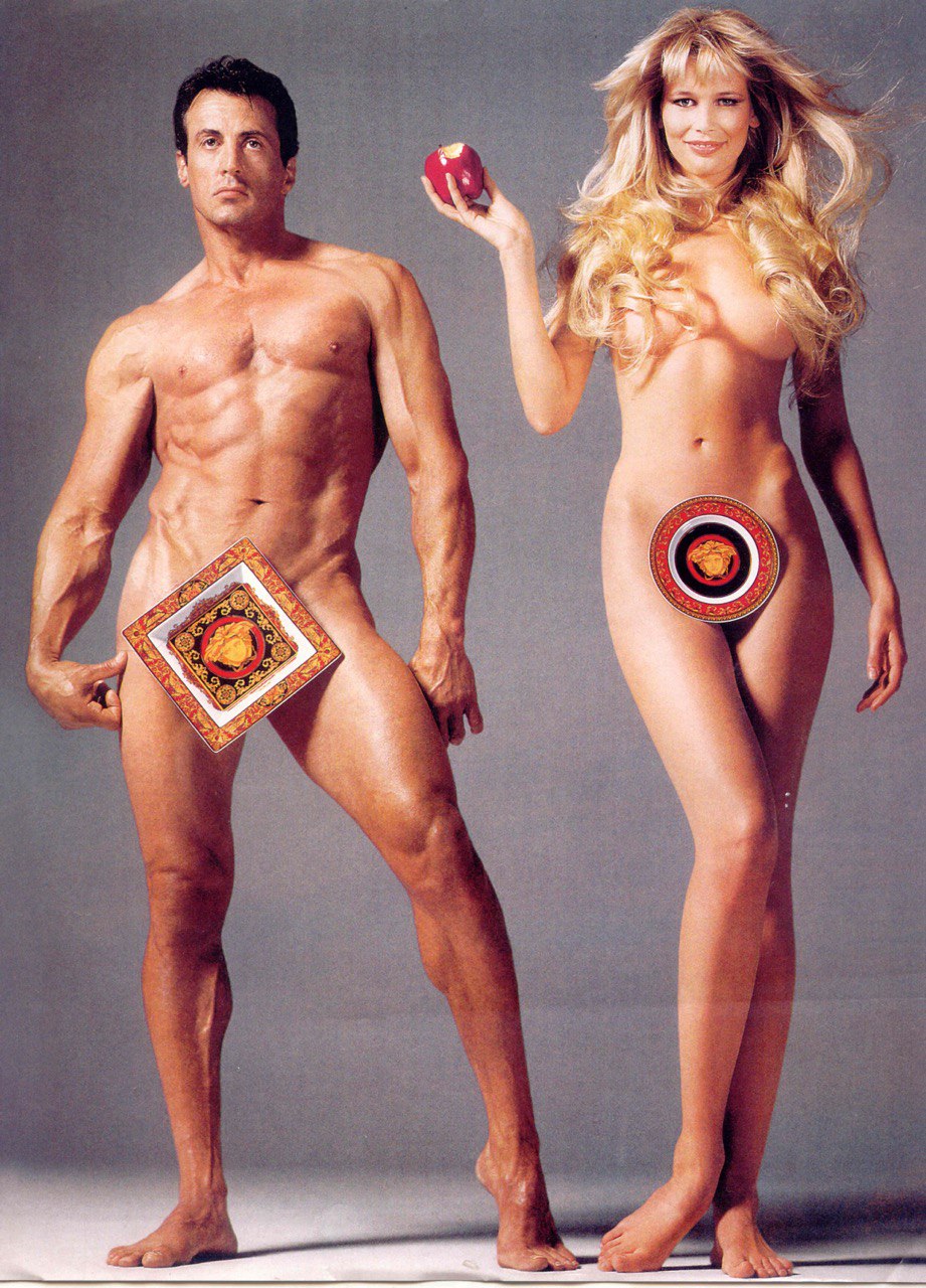 921x1280, 315 Kb / Claudia Schiffer, Sylvester Stallone, , , , Versace